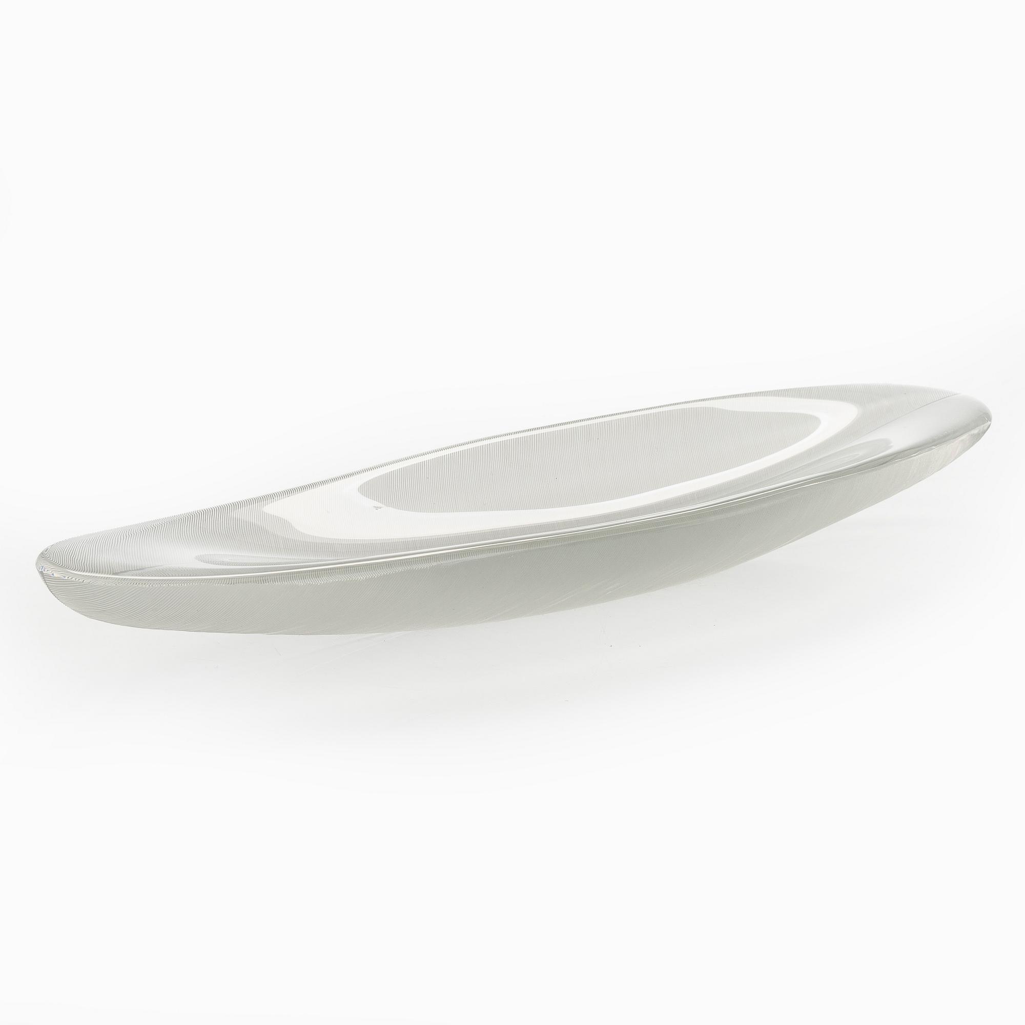 Tapio Wirkkala, taide-esine 3869, "Sulka" signeerattu Tapio Wirkkala Iittala -56.