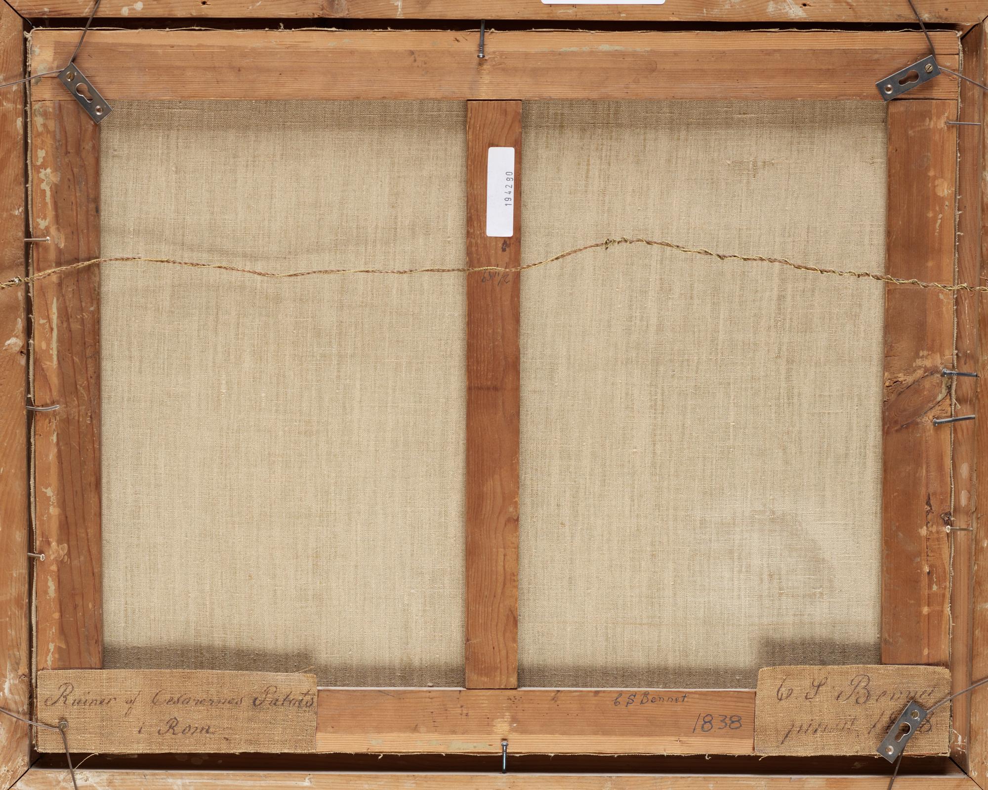 Carl Stephan Bennet, "Ruiner af Cesarernes tempel i Rom".