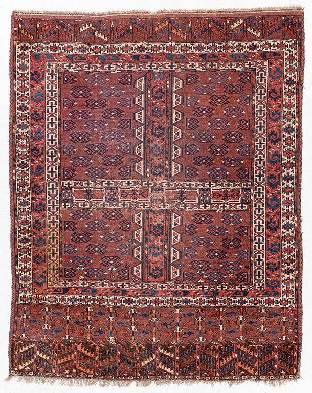 Rug, Yomuth, Enzi, Turkmenistan, 19th century. 170x135 cm.