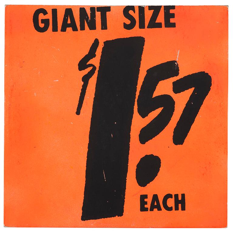 Andy Warhol, "$1.57 Giant Size".