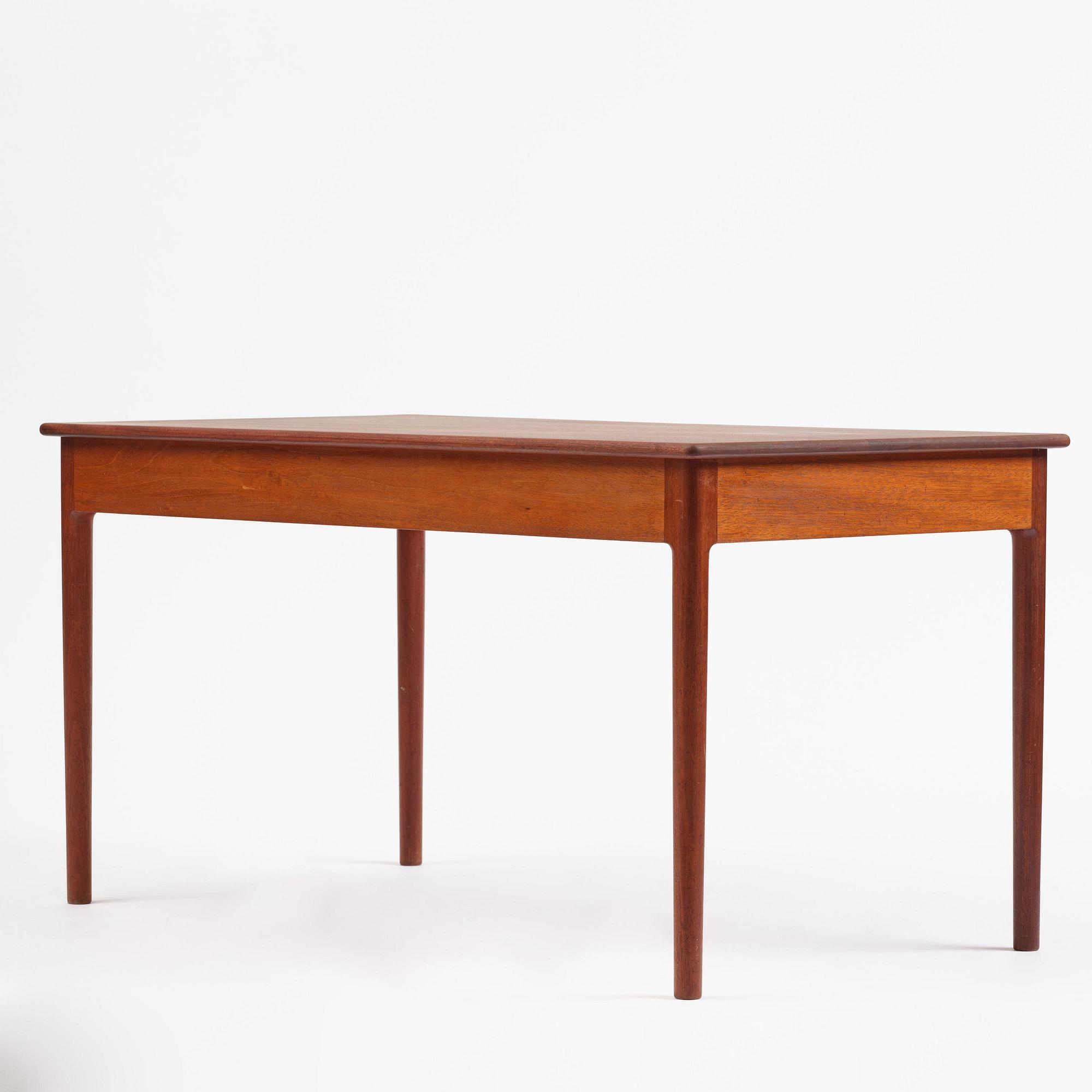 Hans J. Wegner, a model PP305 teak desk, PP Møbler, Denmark 1970s.