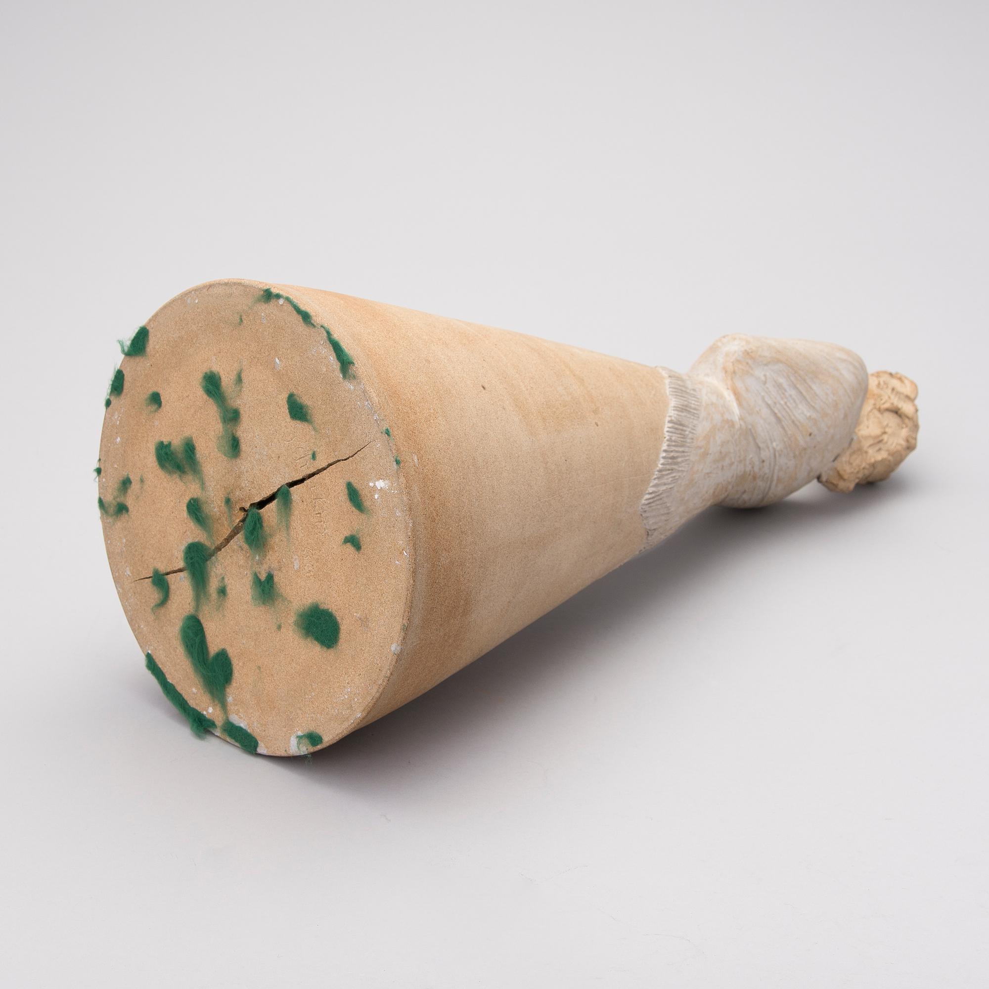 A signed stoneware sculpture.