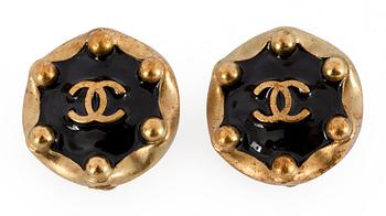 17. A pair of Chanel earclips, autumn 1994.