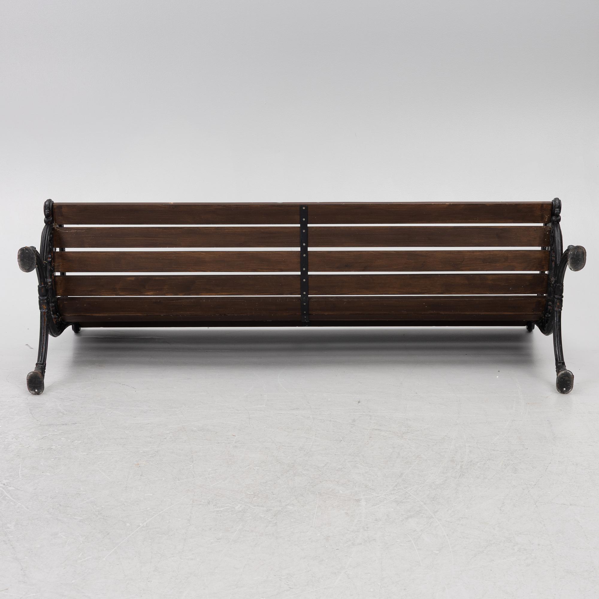 Trädgårdssoffa, Norrahamars bruk, 1900-talets slut.