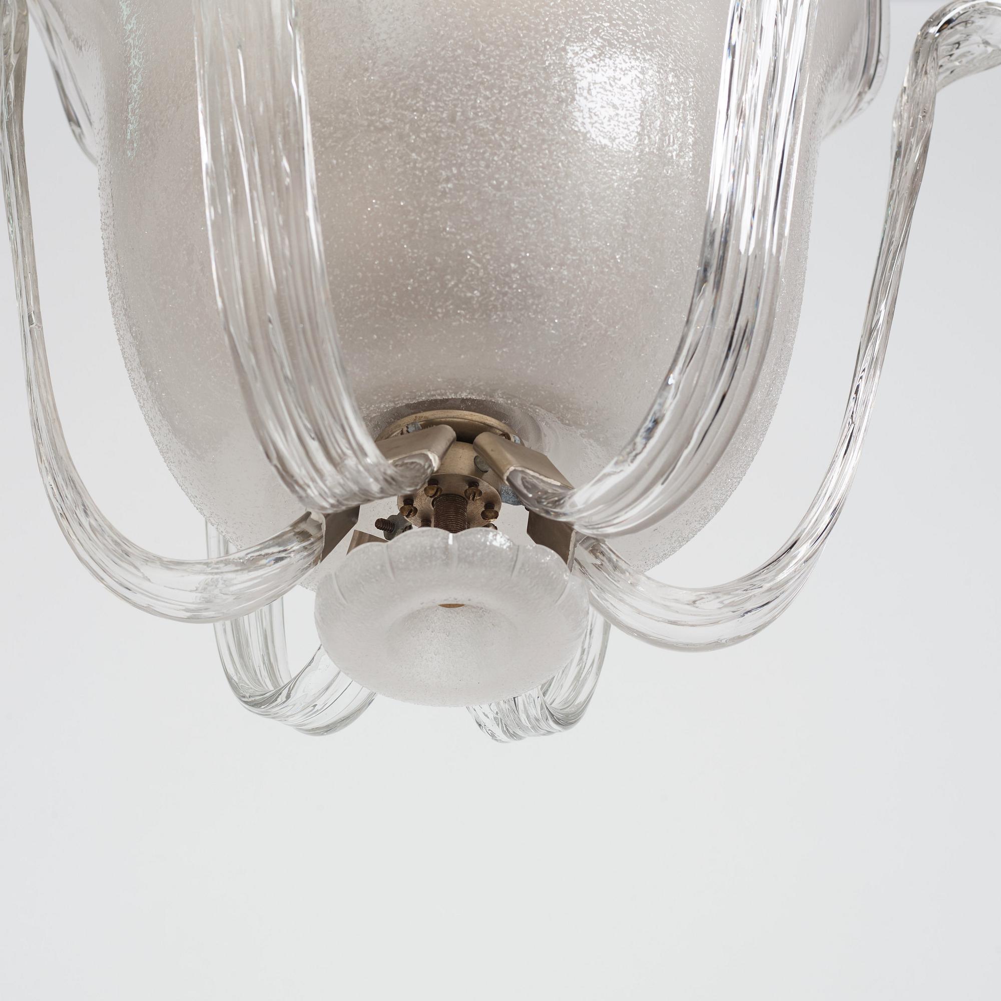 Harald Notini, taklampa, modell "11372", Arvid Böhlmarks Lampfabrik, 1940-tal.