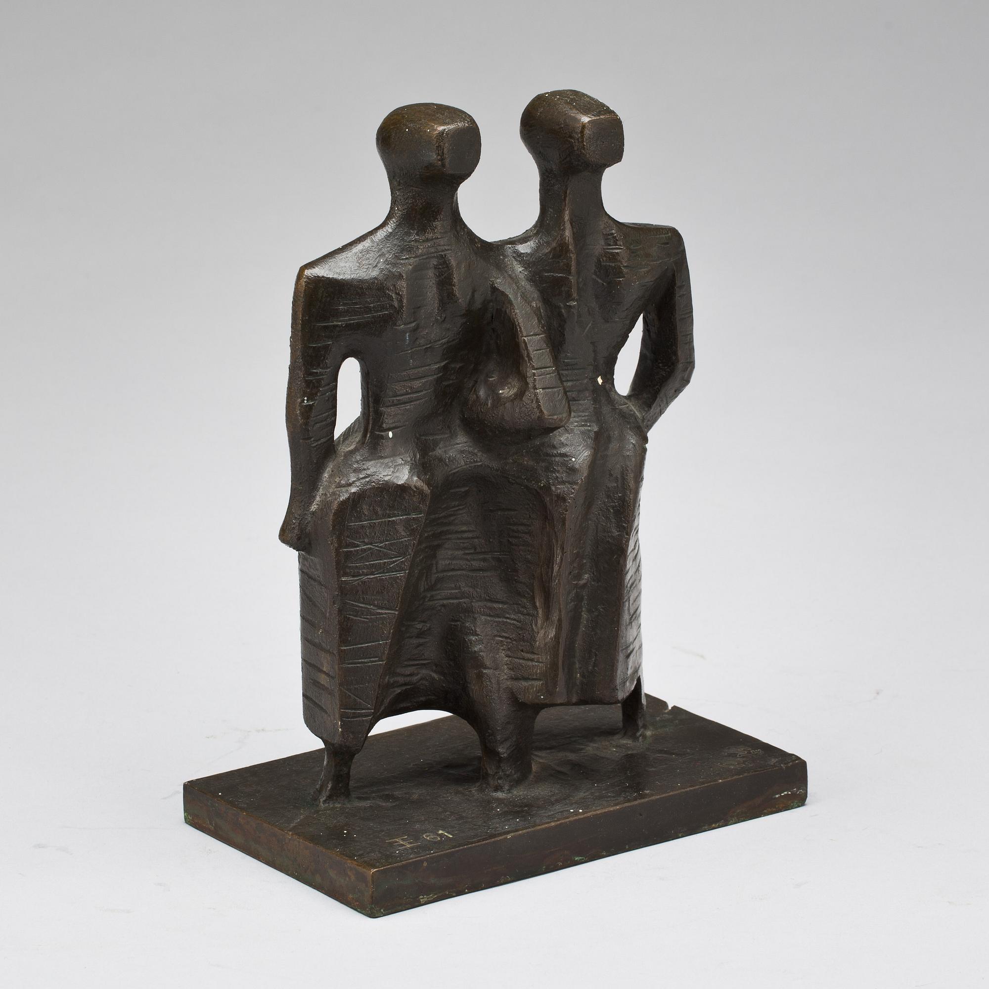 FIGURIN, brons. Monogramsignerad EE -61.