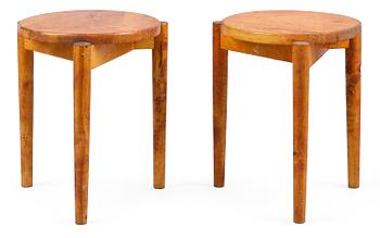 33. Ilmari Tapiovaara, A PAIR OF STOOLS.