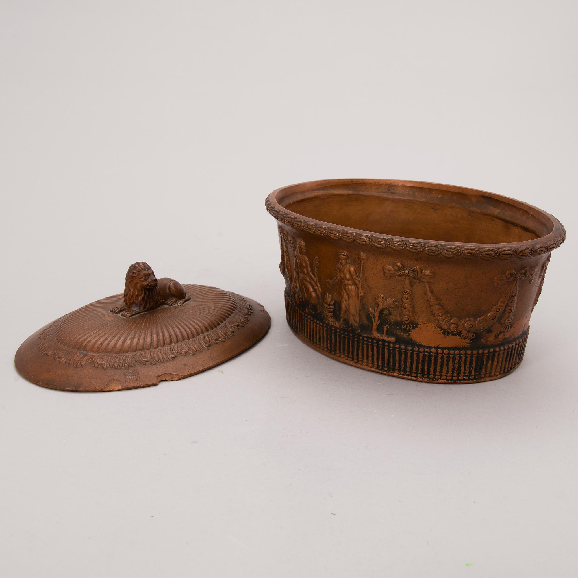 An Empire earthenware paté form, early 19th Century.