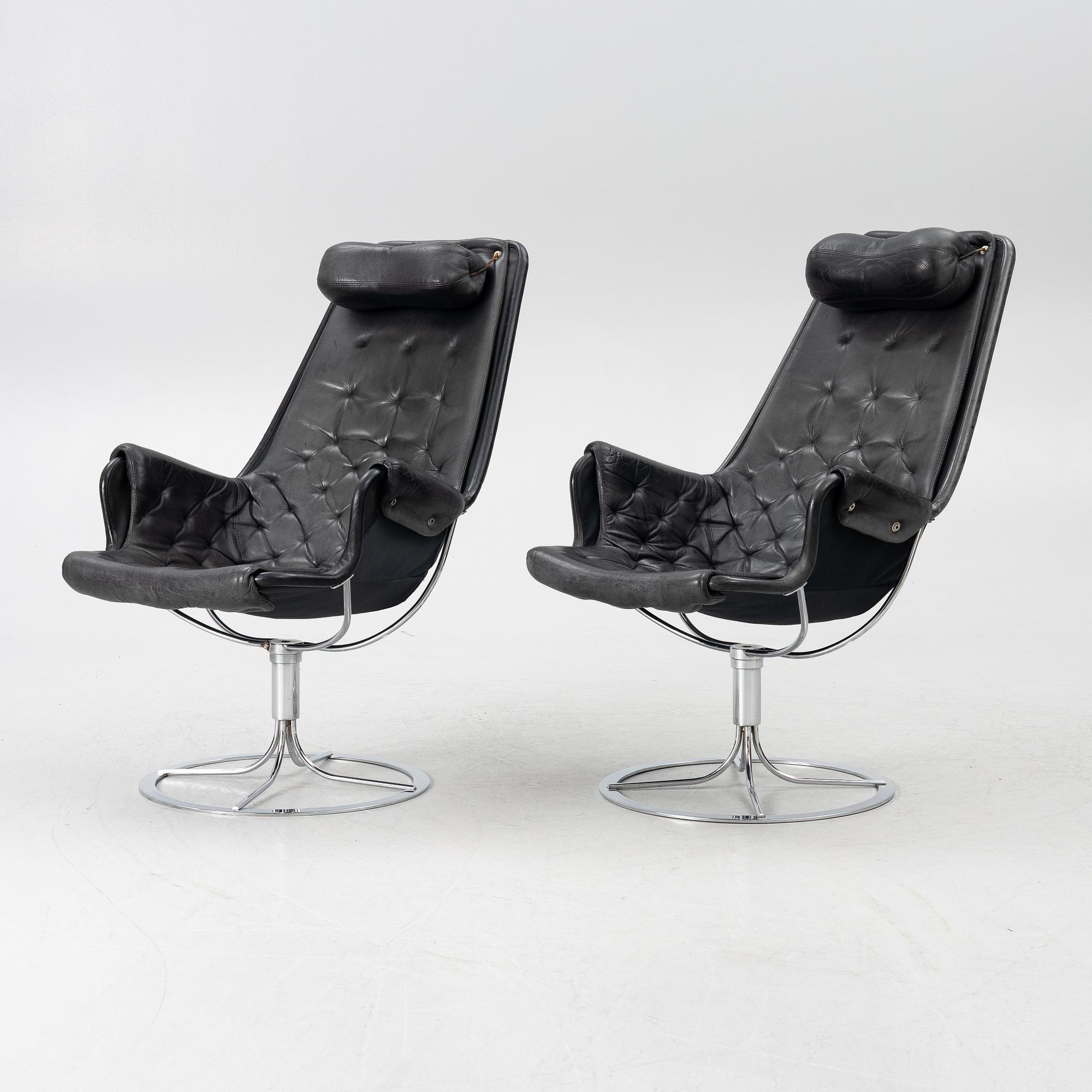 Bruno Mathsson, armchairs, a pair, "Jetson", Dux, 1970s.