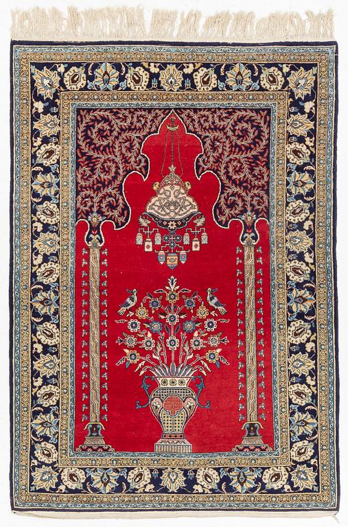 A rug, Pesian, c. 199 x 140 cm.
