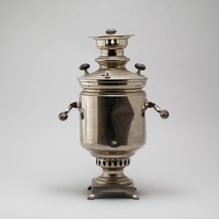 A metal samovar, Tula, Russia, early 20th century.