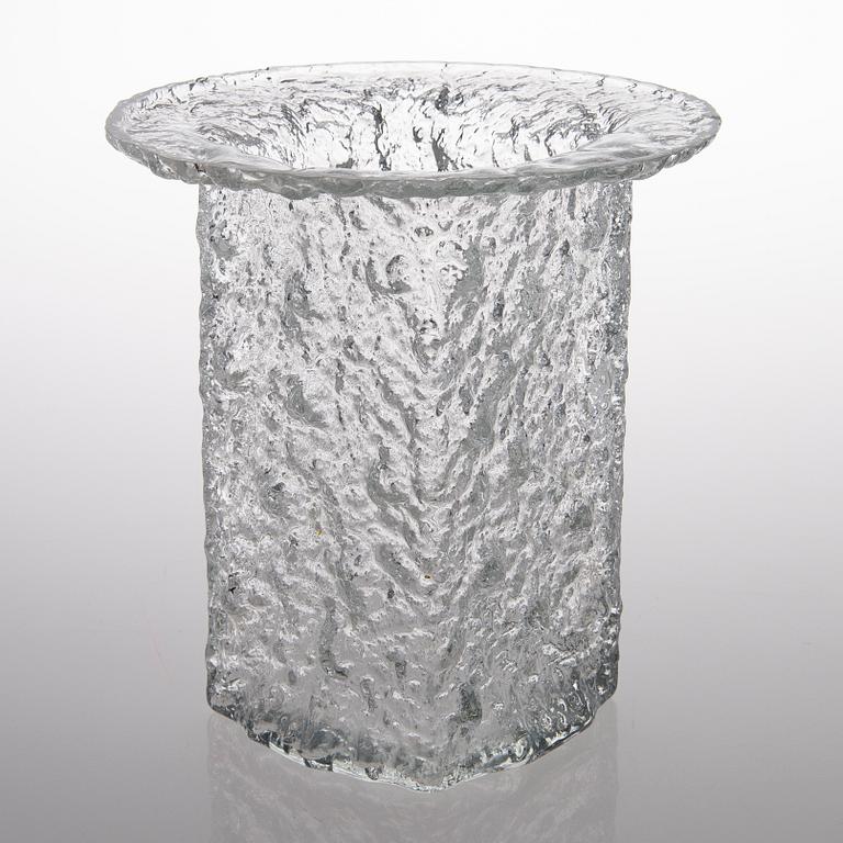 TIMO SARPANEVA, maljakko, lasia, Iittala 1900-luvun loppu, Signeerattu TS.