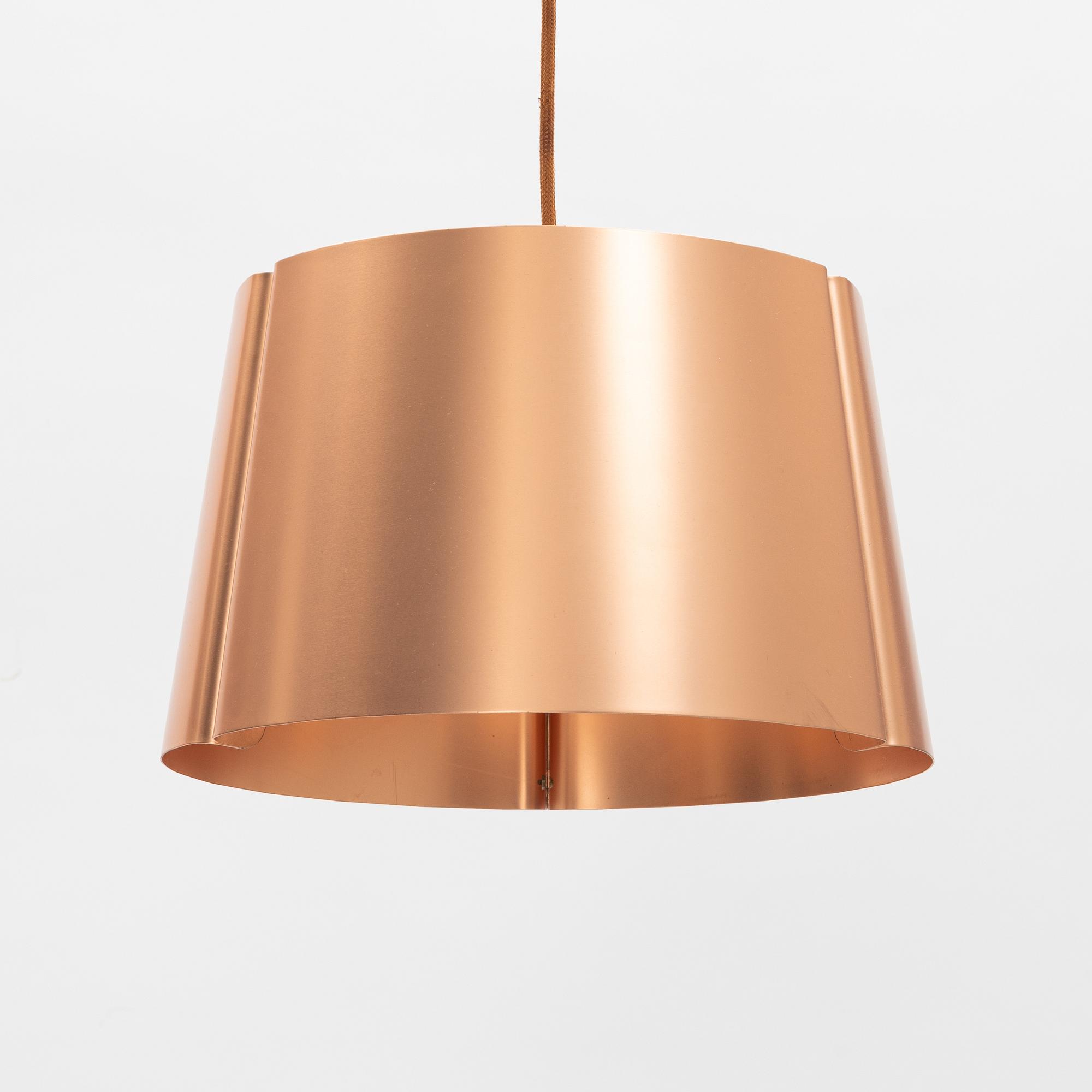 Jonas Lindvall, a model 'W 124 Medium' copper ceiling light, Wästberg.
