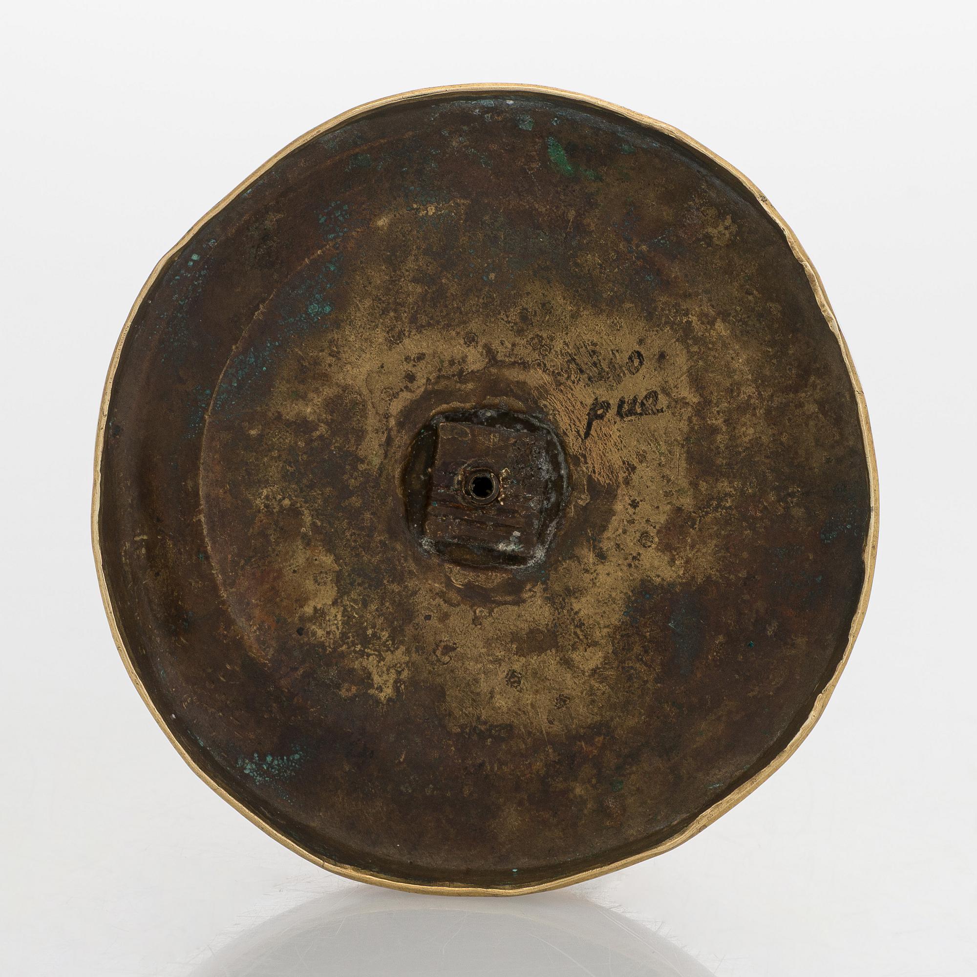 An early 19th century French Empire candlestick.