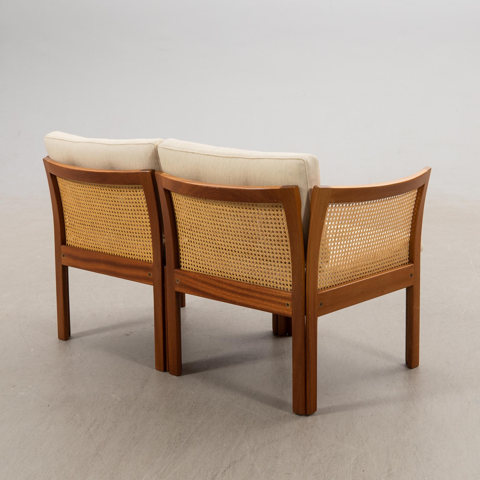 Illum Wikkelsoe, sofa, two-seater, "Plexus", Silkeborg, Denmark, 1970s.