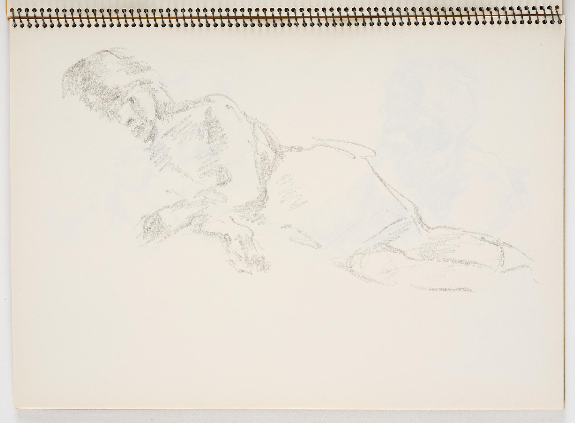 Lotte Laserstein, Skissblock med 23 teckningar varav 3 signerade.