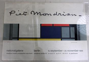 PIET MONDRIAN och VAN GOGH, efter, 2 st utställningsaffischer, Louisiana.