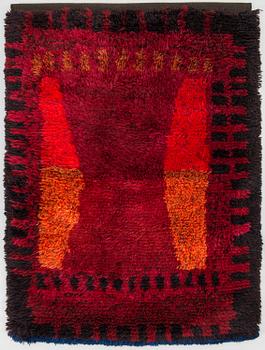 Liisa Ruusuvuori, A rya rug model for the Friends of Finnish Handicraft. Circa 145x110 cm.