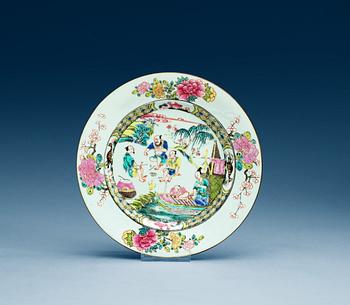 A famille rose dinner plate, Qing dynasty, Yongzheng (1723-1735).
