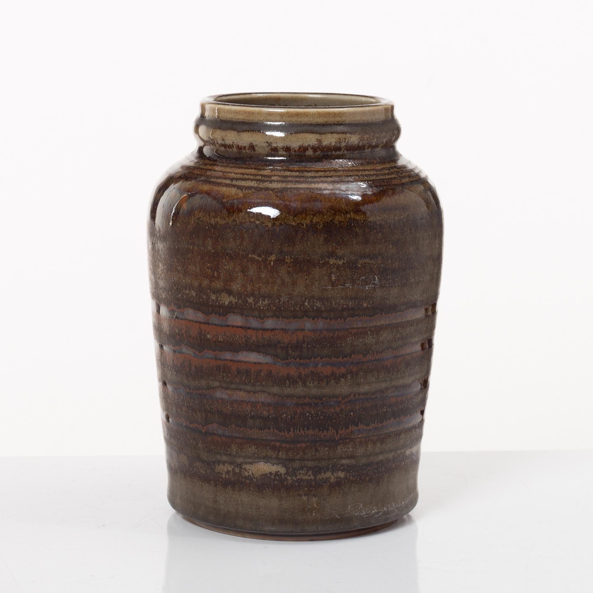 Carl-Harry Stålhane, vas, stengods, Rörstrand Ateljé.