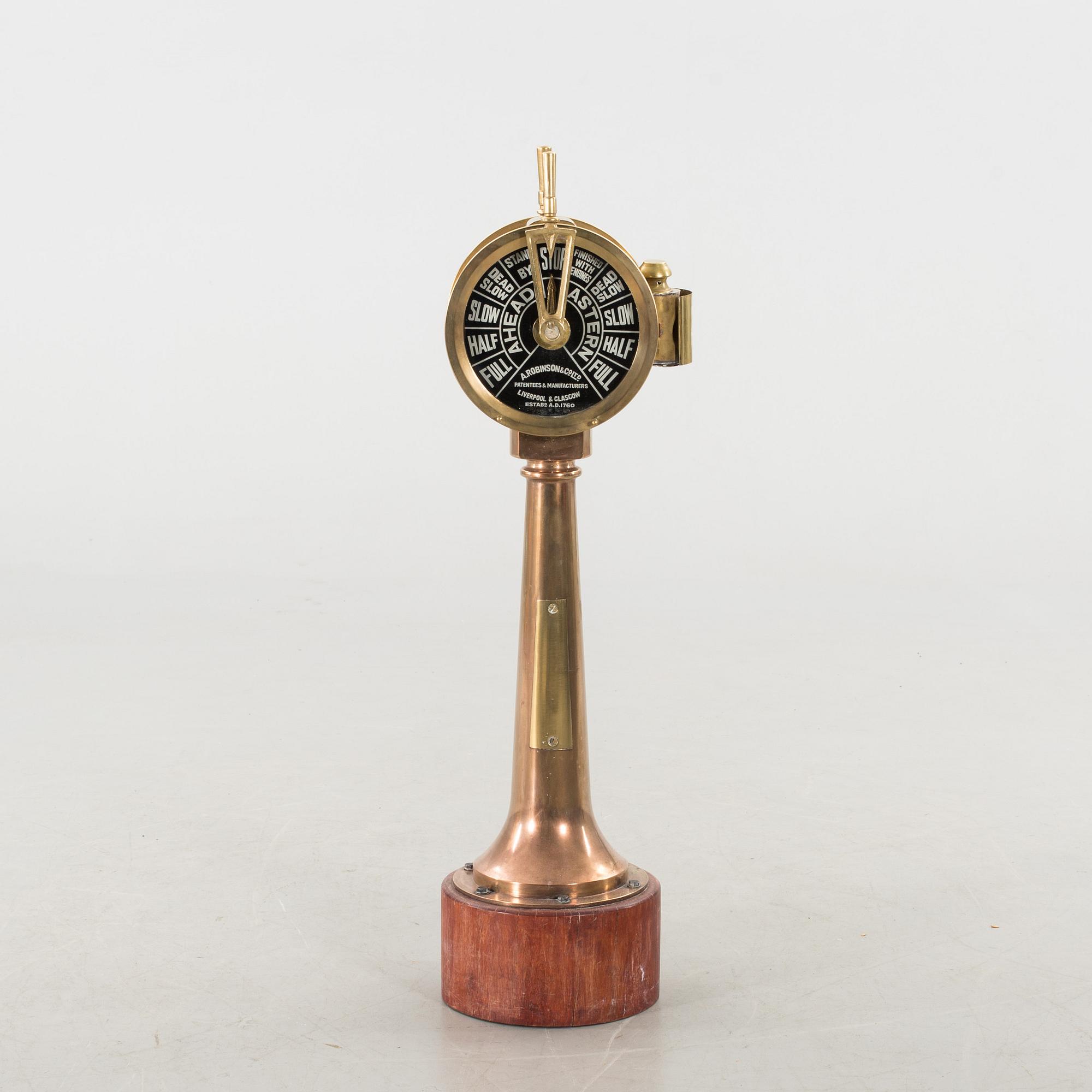 話題の人気 Robinson A. A & Telegraph Ship's Double-faced Brass Co. 船