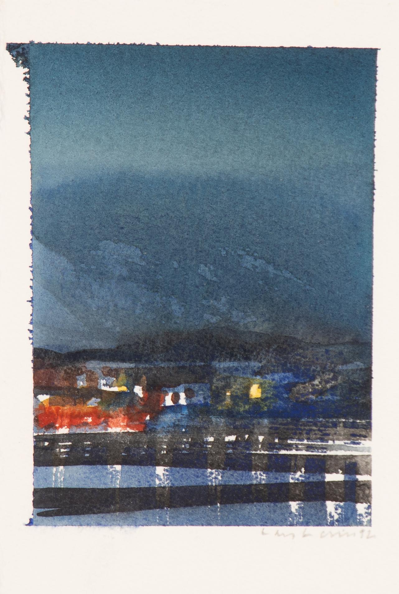 Lars Lerin, "Winter in Lofoten".