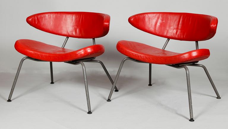 FÅTÖLJER, 1 par, 1950-/1960-tal.