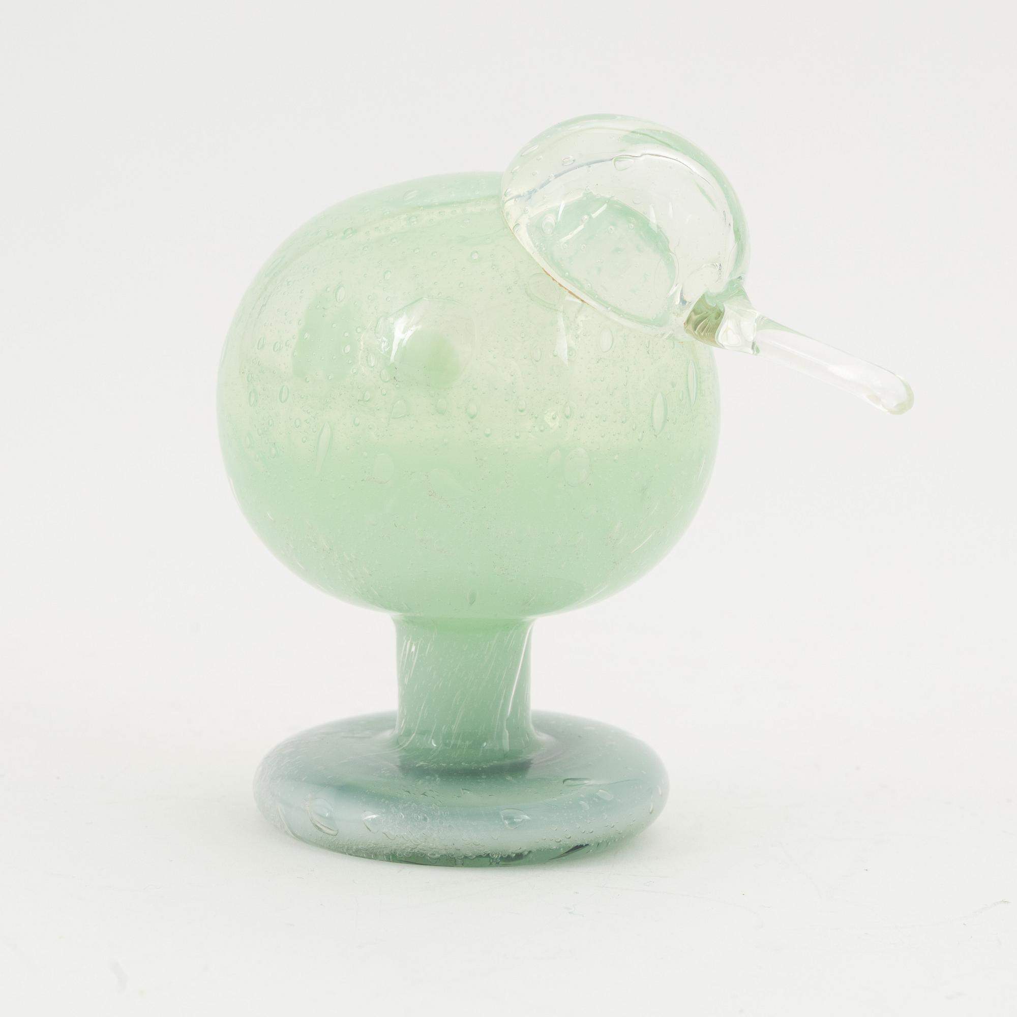 Kaj Franck, 'Lokinpoikanen bird' glass sculpture, Nuutajärvi Notsjö, signed.