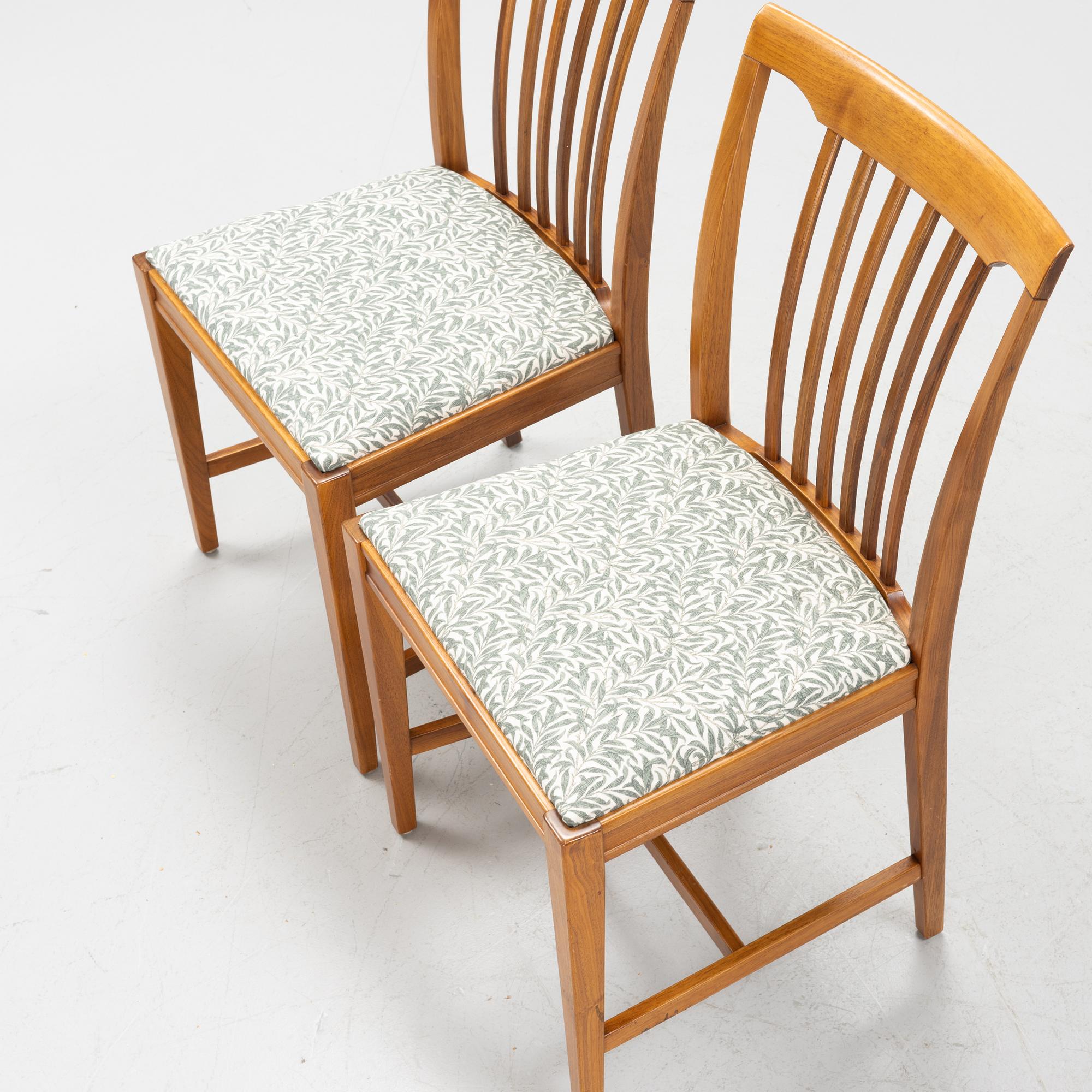 Svante Skogh, stolar, 6 st, "Vindö", Balders Snickeri, Vaggeryd, 1900-talets andra hälft.