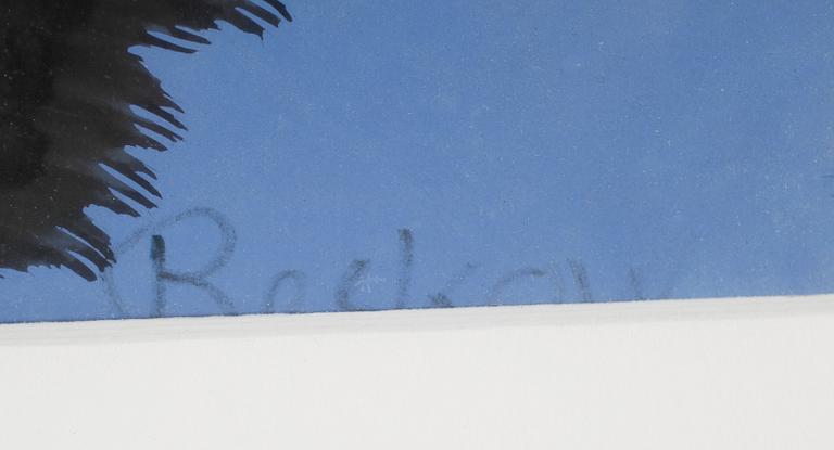 BO BESKOW, gouache, signerad.
