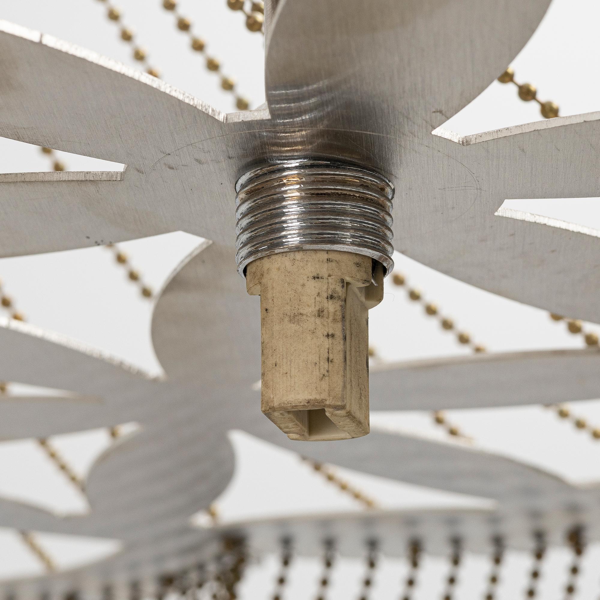 Adam Hoets & Sian Eliot, taklampa, "Flower of Life", Willow Lamp, Sydafrika, samtida.