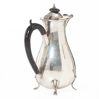 Kanna, silver, svensk importstämpel, 1900-talets första hälft.