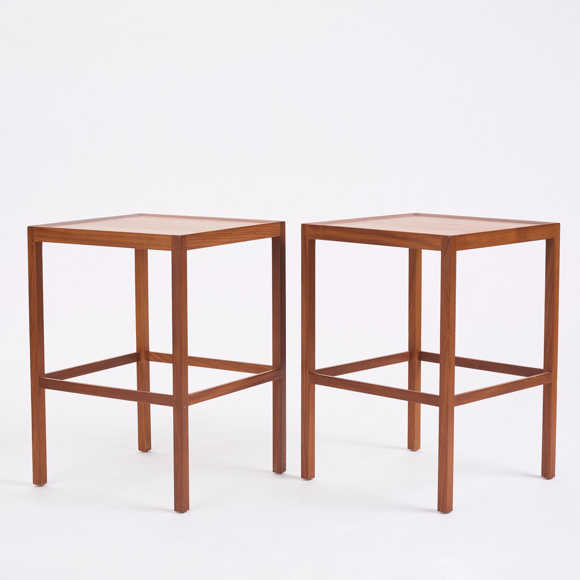 Nordiska Kompaniet, a sideboard with tables and a serving trolley, Sweden 1950s.