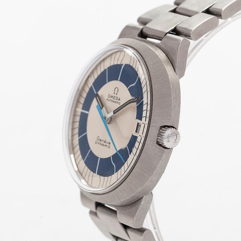 Omega, Genève, Dynamic, rannekello, 41,5 x 36,5 mm.