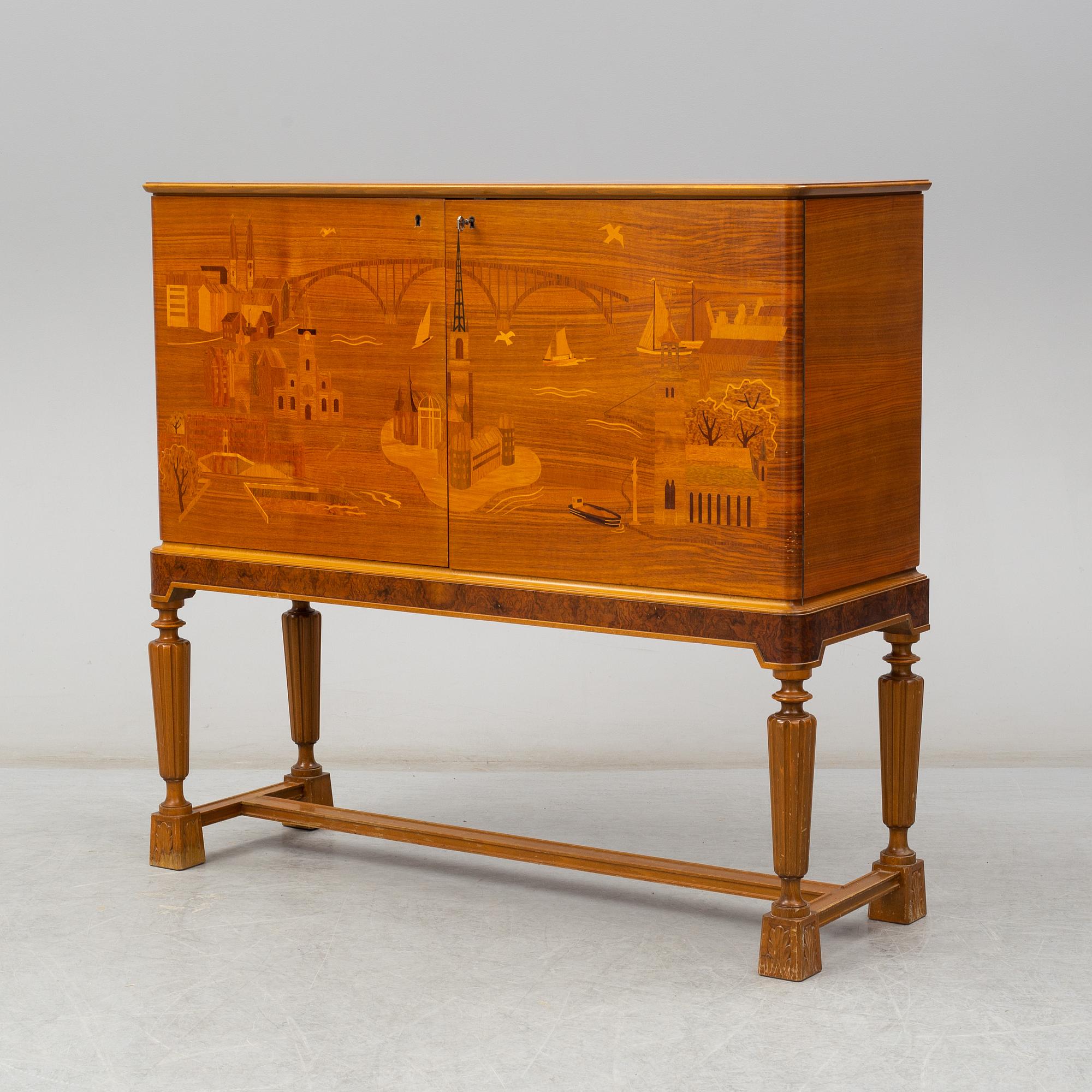 A 1930s 'Stockholm' cabinet.
