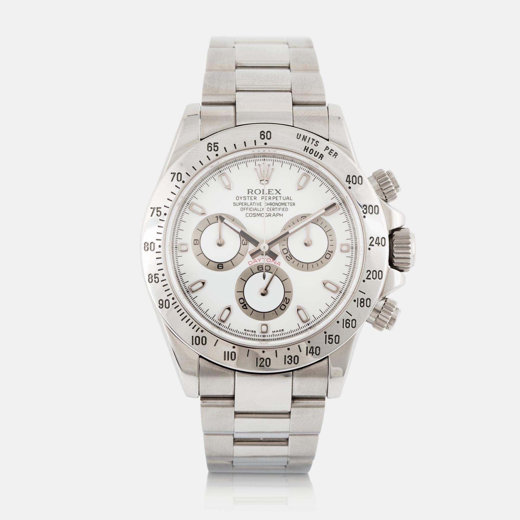 Rolex, Cosmograph, Daytona, chronograph.