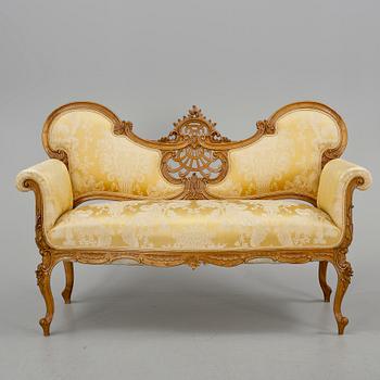 SOFFA, nyrokoko, Myrstedt & Sterns, Stockholm, omkring 1900.