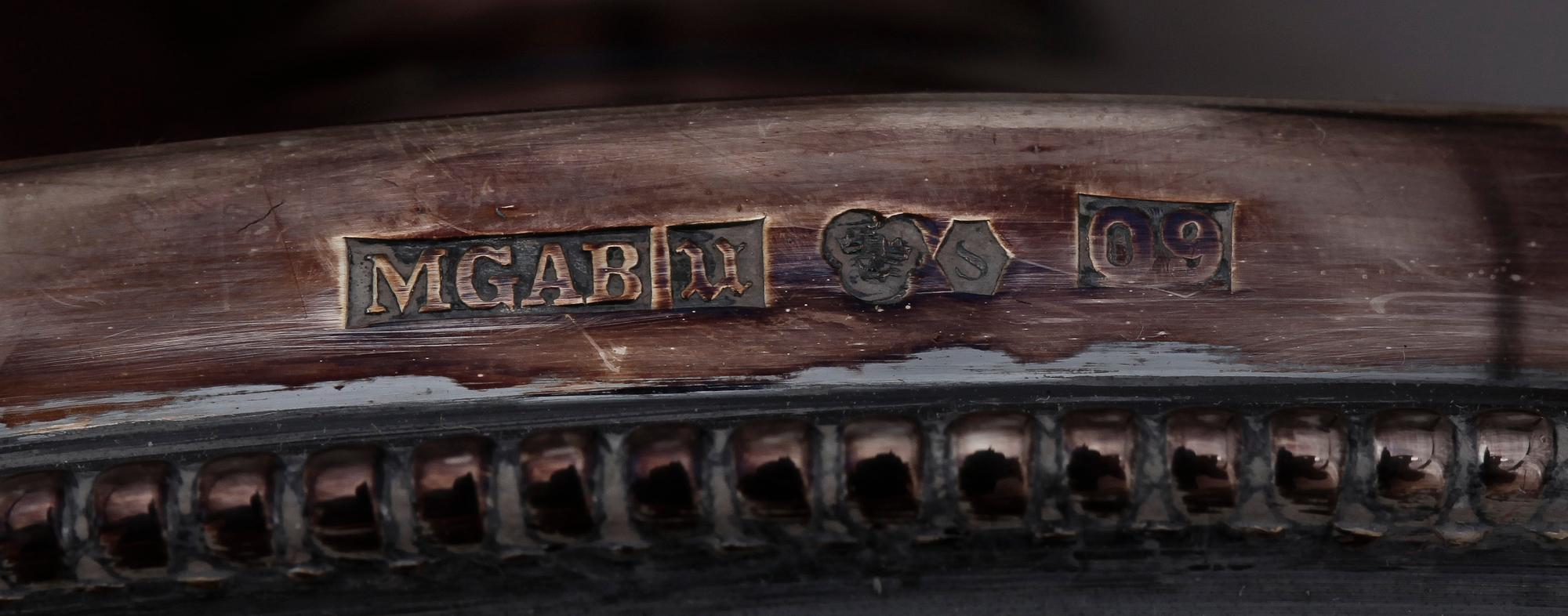 LJUSSTAKAR, ett par, silver, MGAB Uppsala 1964.
