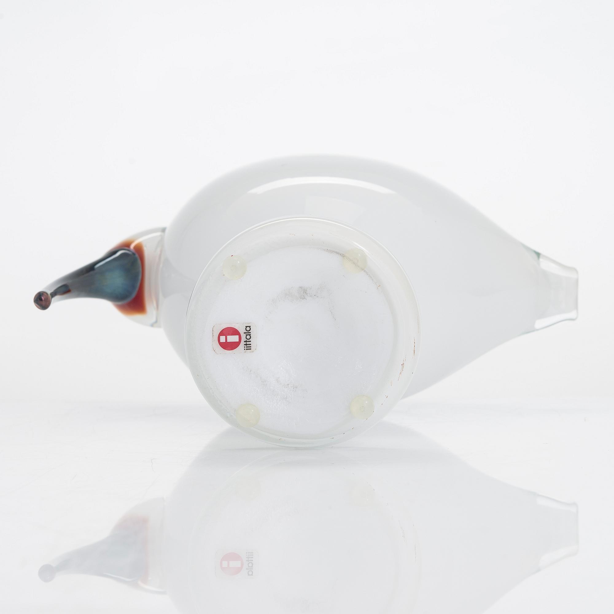 Oiva Toikka, glasfågel, signerad O. Toikka Nuutajärvi.