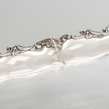 Tarjotin, hopea, Kultakeskus, Hämeenlinna 1948.