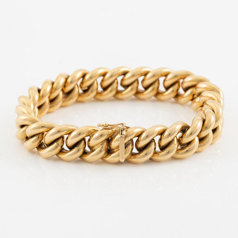 Armband 18K guld pansarlänk.