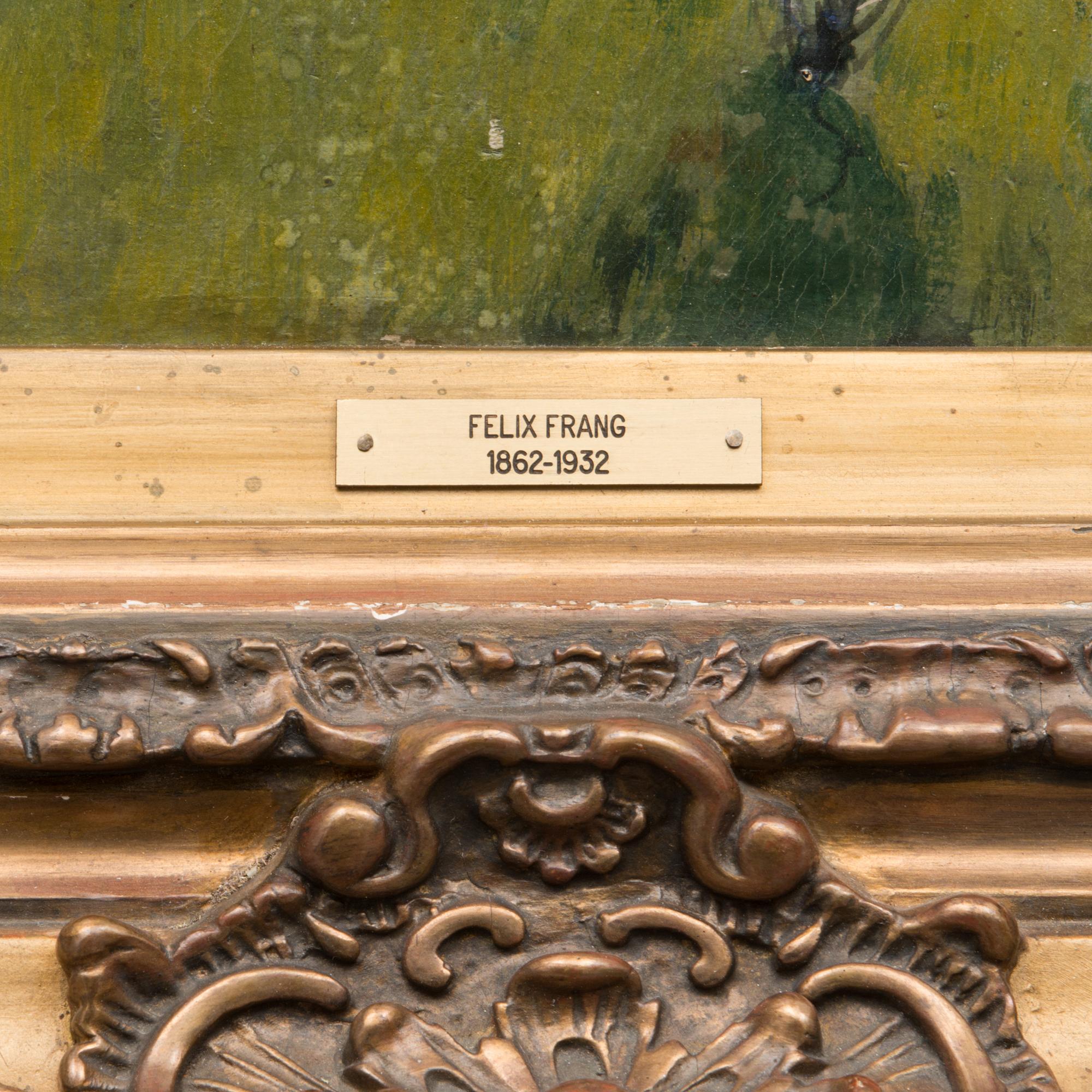 oil on canvas laid on canvas, signed.