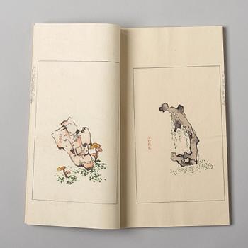 SHIZHUZHAI JIANPU, "Ten Bamboo Studio Manual of Painting and Calligraphy", fyra volymer. Rongbaozhai. Beijing, 1952.