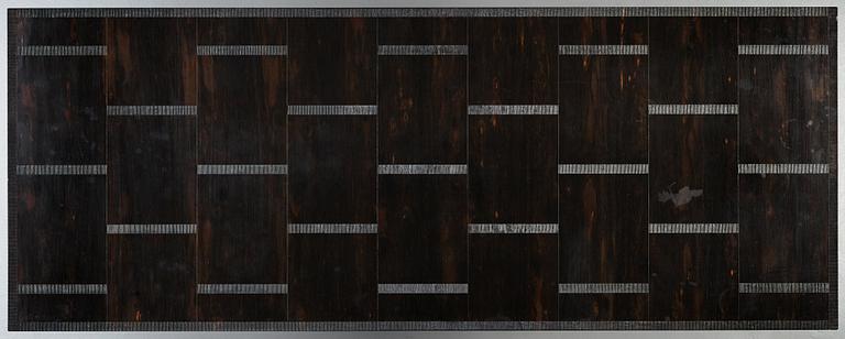 Hjalmar Jackson, A Hjalmar Jackson ebony and pearwood desk/library table, Stockholm ca 1934.