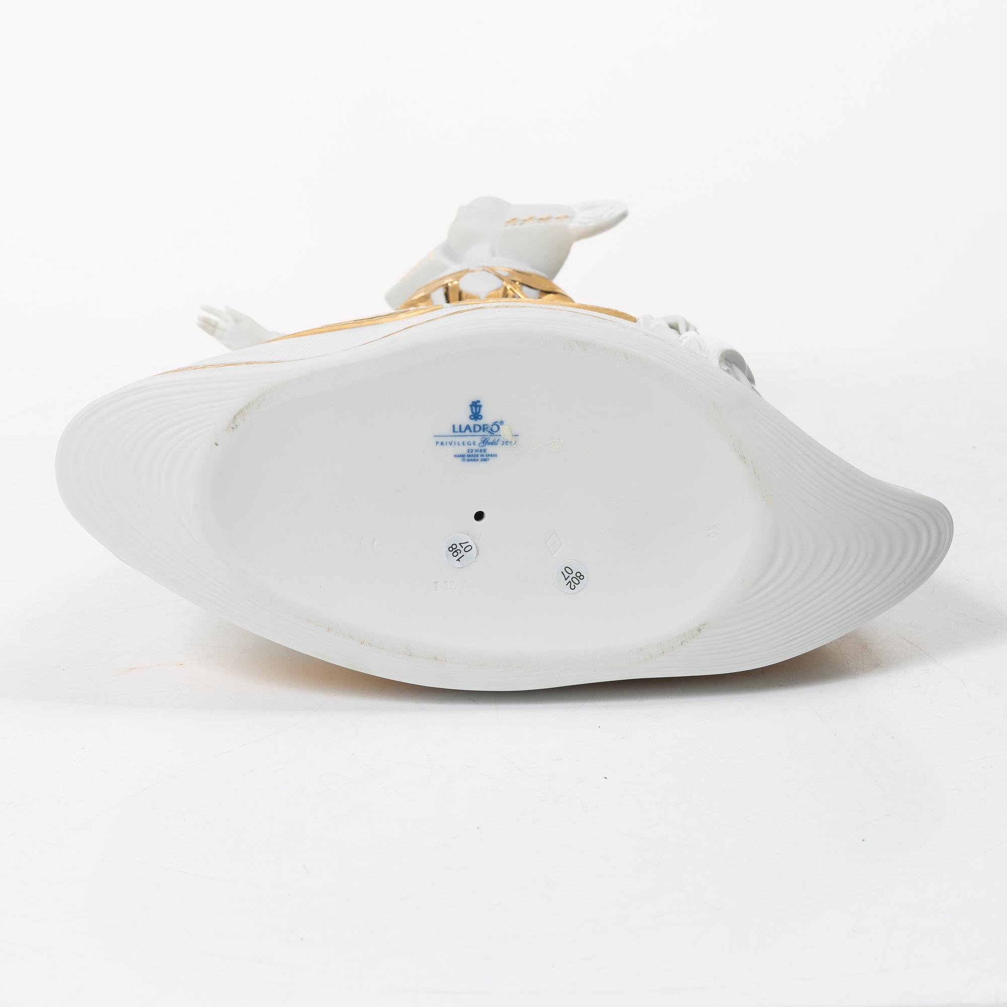 Marco Antonio Noguerón, porcelain figurine, “Utopia Menina”, model 8252, Lladró, Spain.