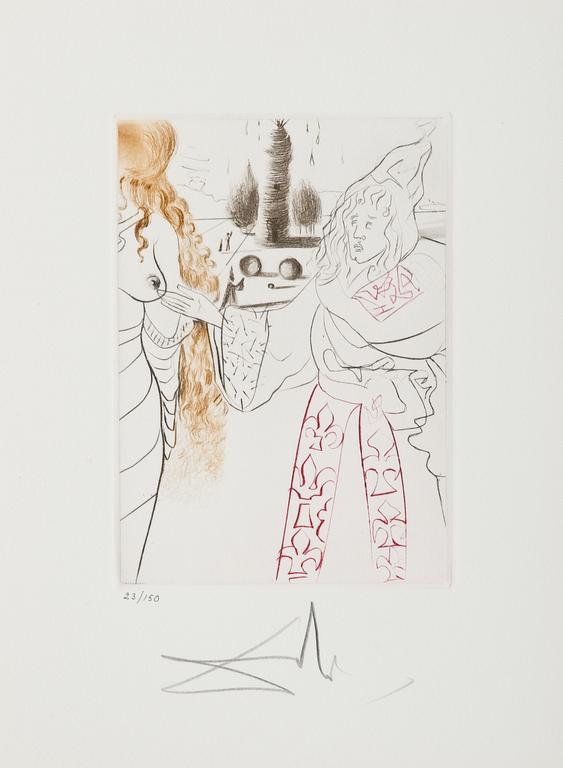 Salvador Dalí, "LA FEMME ADULTÈRE".