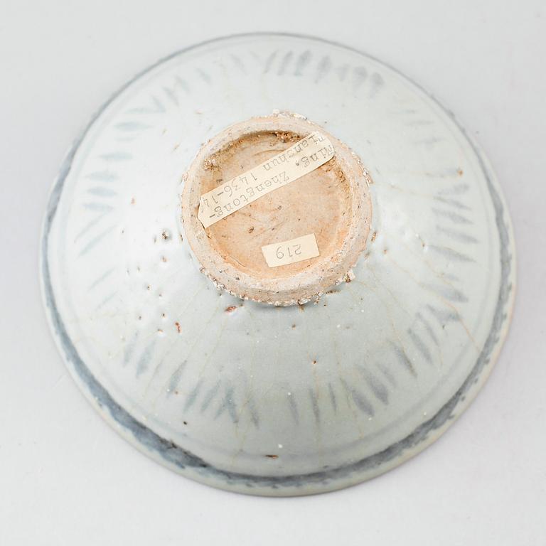 SKÅL, Kina, porslin, Ming dynasti, 1400-tal, Zhengtong-Tianshun.
