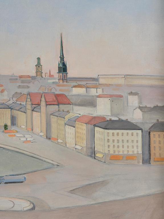 Einar Jolin, View over Slussen and Gamla Stan, Stockholm.