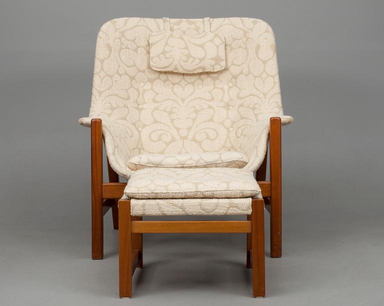 FÅTÖLJ och FOTPALL, Carl Gustaf Hiort af Ornäs, 1950-60-tal.