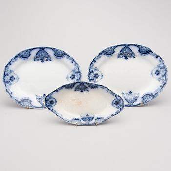 A 68-piece set of 'Empire' flow blue dinnerware, Soho Pottery Limited, Cobridge, England first half of the 20th Century.